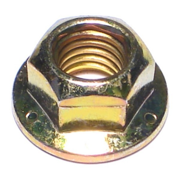 Midwest Fastener Lock Nut, 3/8"-16, Steel, Grade 8, Yellow Zinc, 100 PK 50350